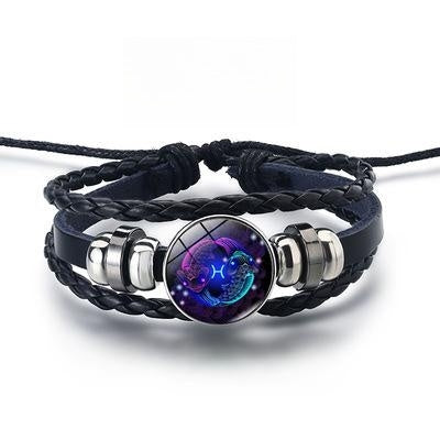 12 Constellations Luminous Bracelet - Punk Style Nightlight Jewelry