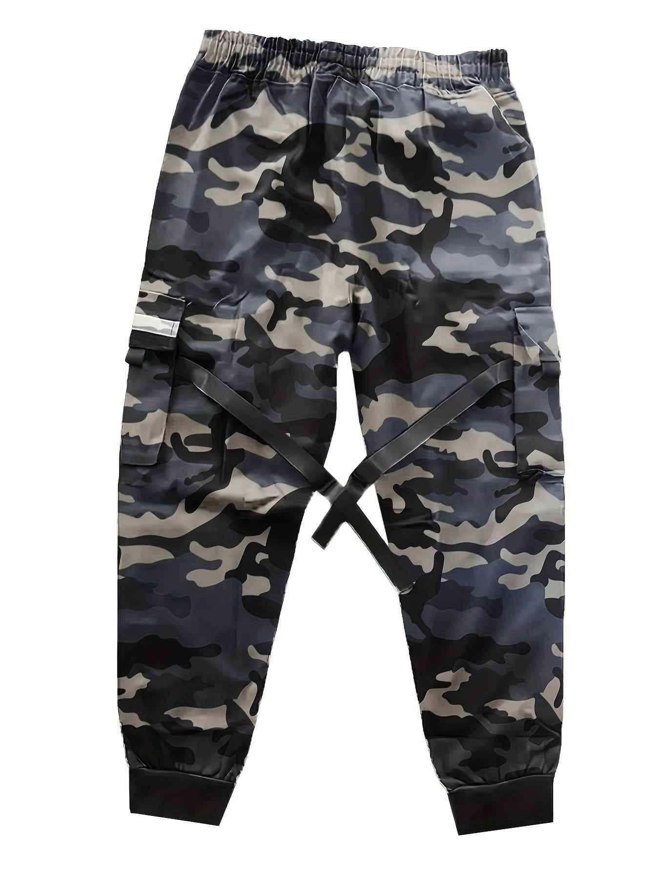 Camouflage Cargo Pants Men Korean Version Loose Long Pants Trendy Cuffed