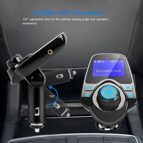 Car Wireless FM Transmitter MP3 Player Hand-Free Call USB Charger AUX Input