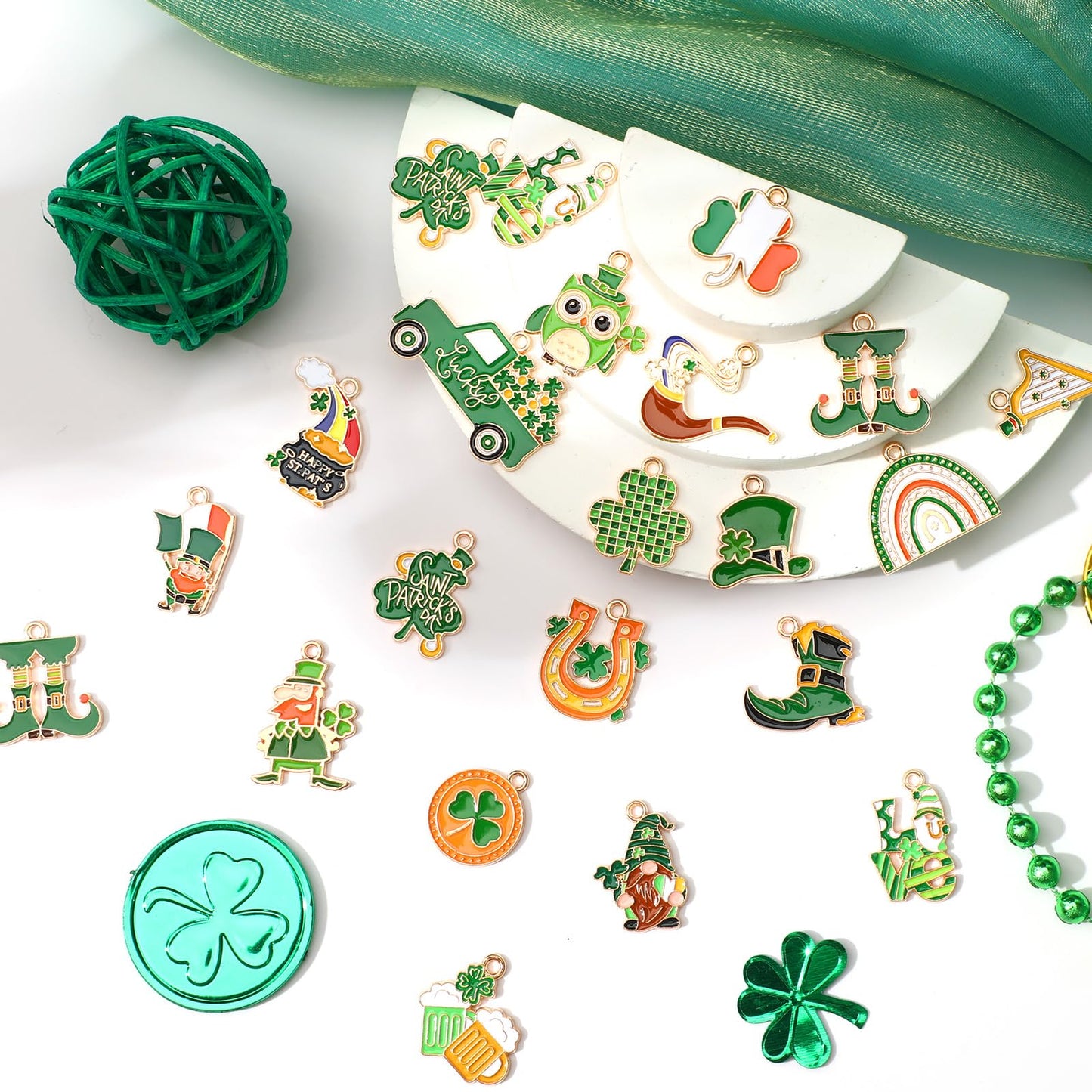 20 Pairs Ocean & Sea Theme Enamel Charms Set for DIY Jewelry