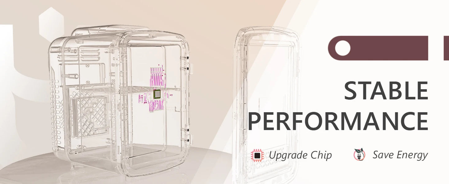 SIMZLIFE 4L Mini Fridge with Freezer Single Door Cold Refrigerators