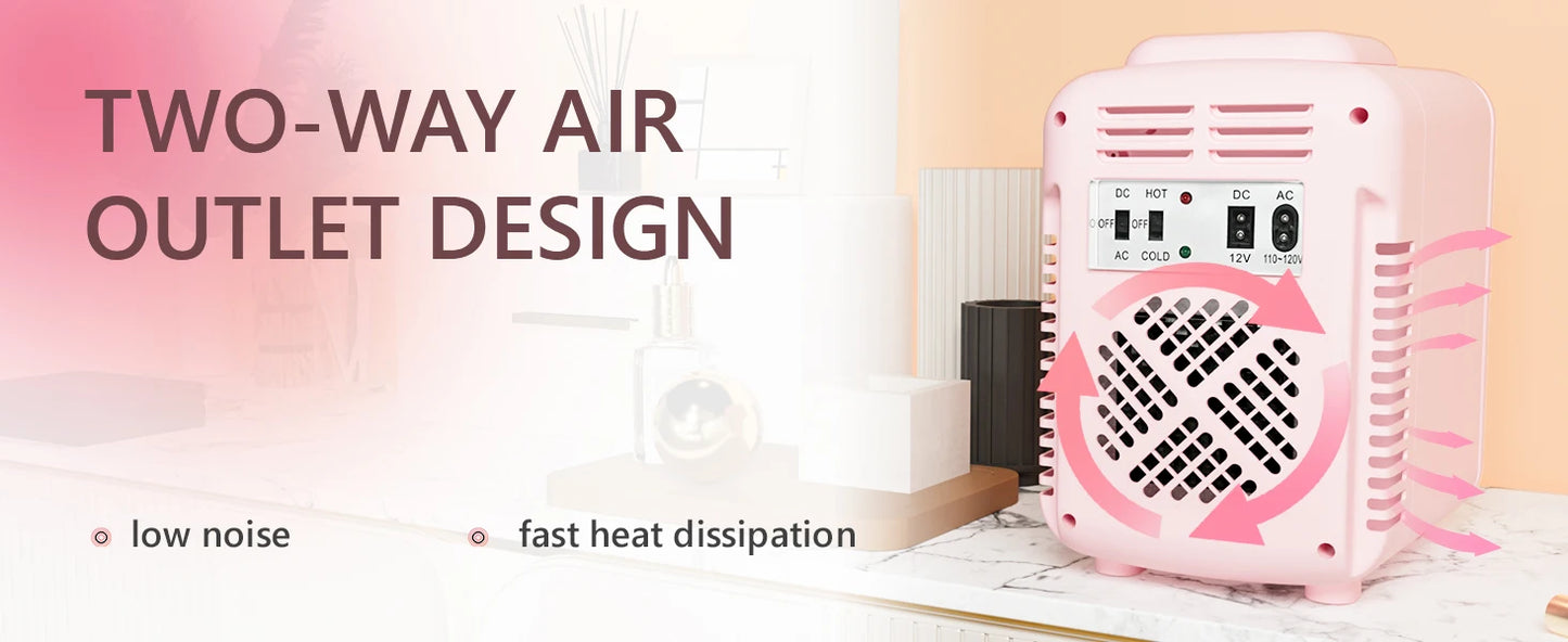 SIMZLIFE 4L Mini Fridge with Freezer Single Door Cold Refrigerators