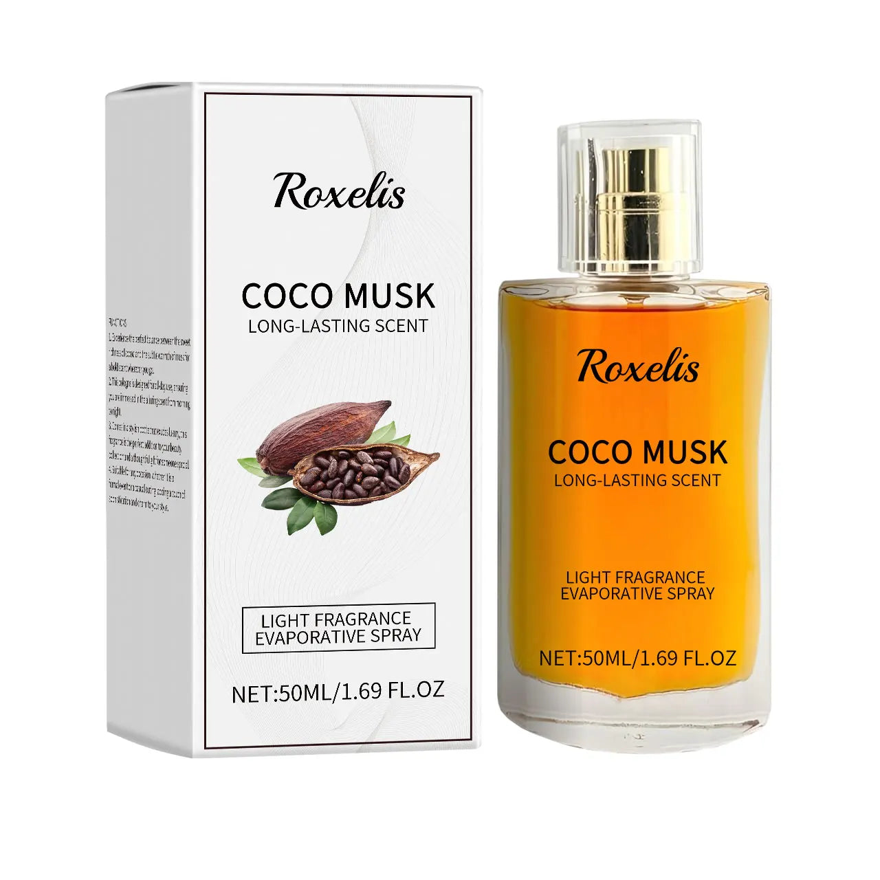 Roxelis 50ml Coco Musk Perfume Charming Cologne Lasting Pheromone Fragrance Freshing Dating Atmosphere Flirting Attract Perfume