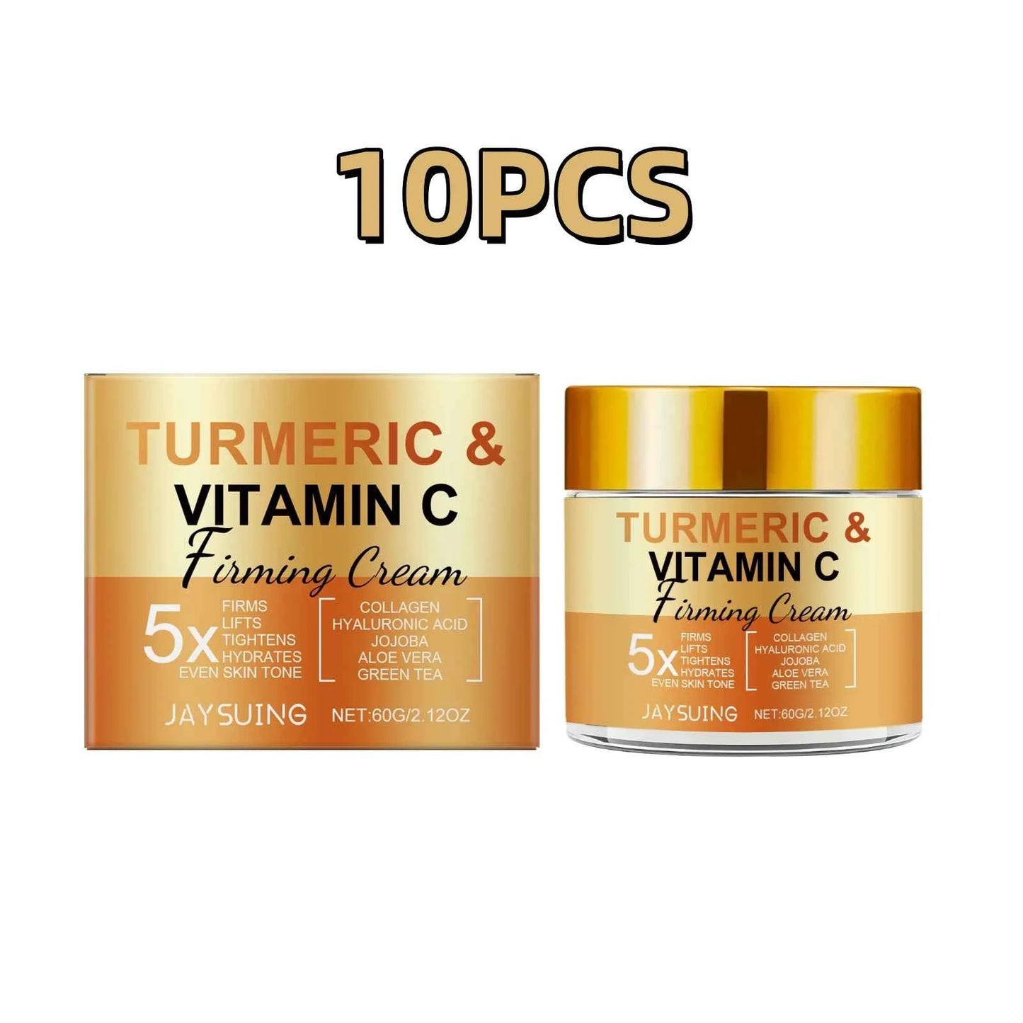Turmeric Vitamin C Face Cream Anti Aging Skin Tighten Reduce Wrinkles Fine Lines Hydrate Nourish Skin Gentle Moisturizing Cream