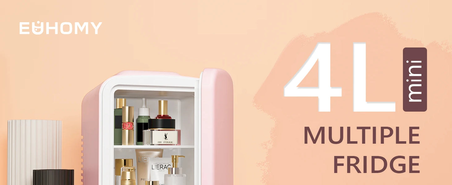 SIMZLIFE 4L Mini Fridge with Freezer Single Door Cold Refrigerators