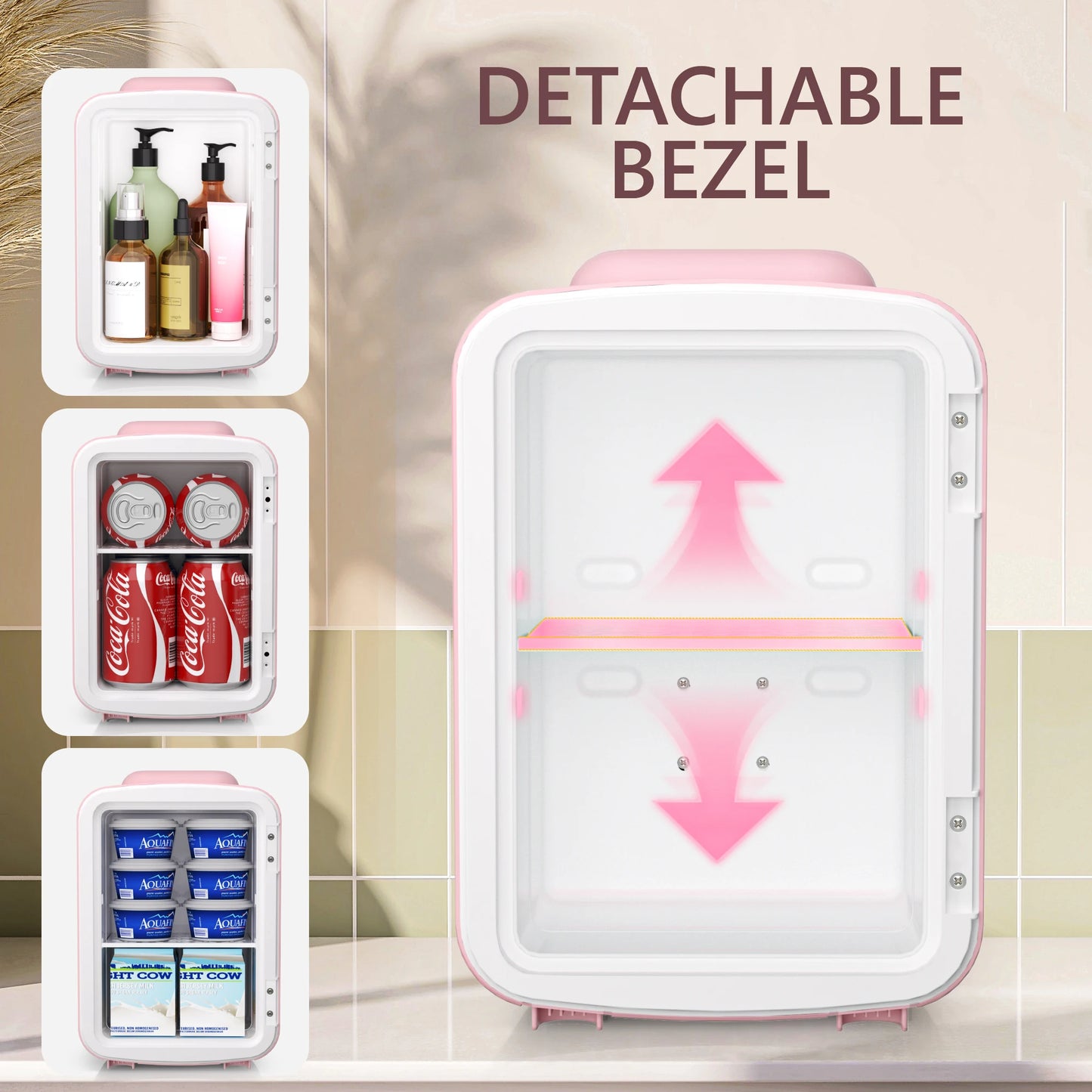 SIMZLIFE 4L Mini Fridge with Freezer Single Door Cold Refrigerators