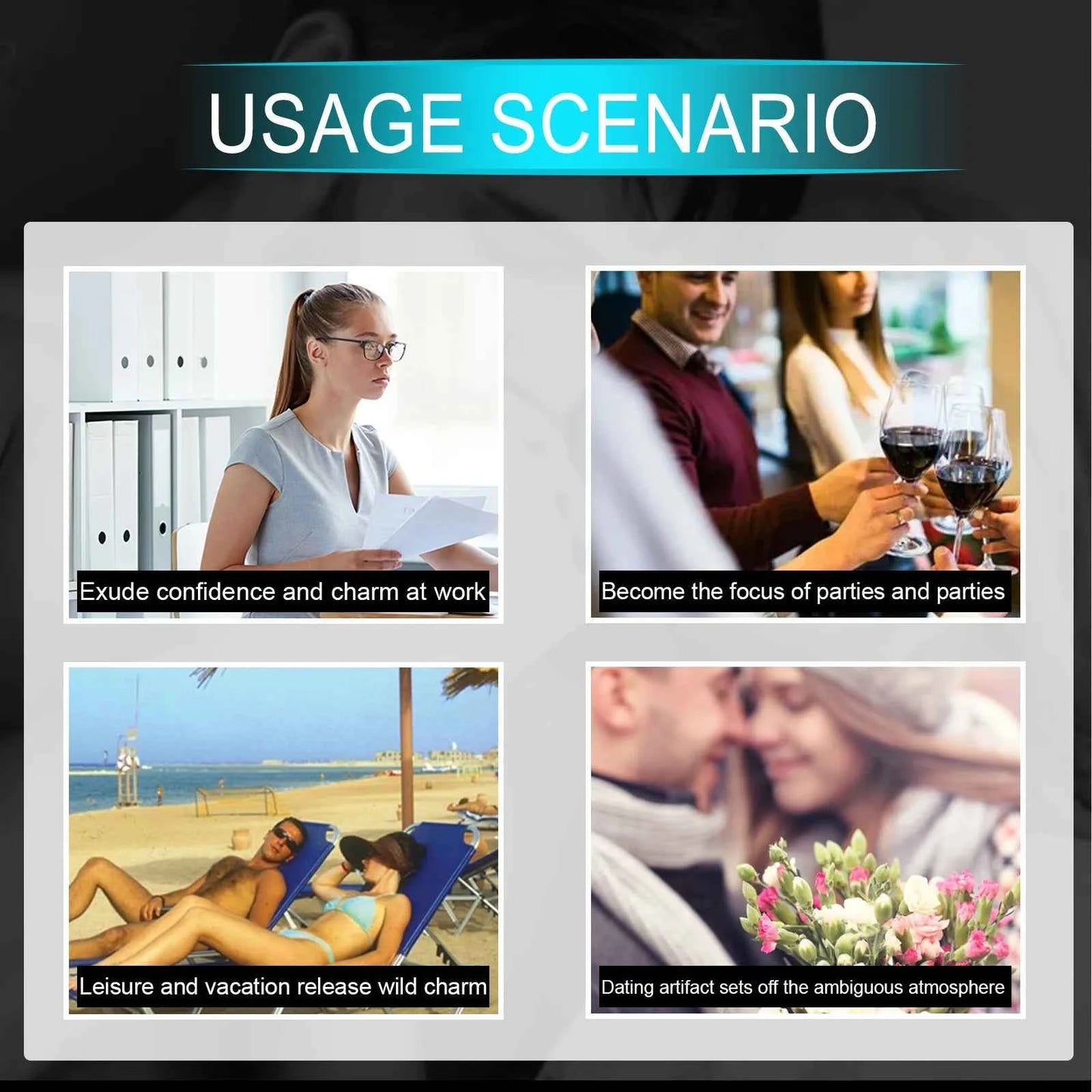 North Moon 10ml Pheromone Perfume Roller Ball Flirt Seduction Charming Atmosphere Lasting Fragrance Dating Romantic Perfume