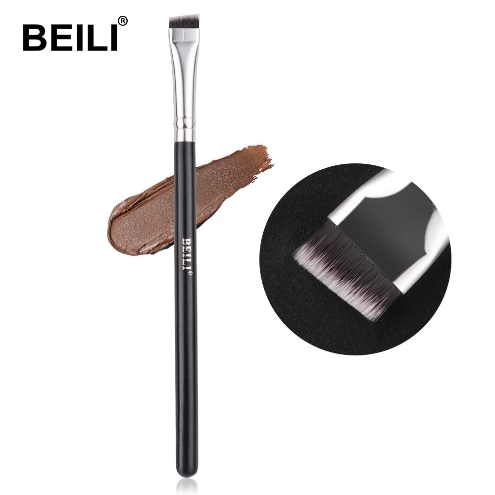 BEILI Ultra Thin Eyebrow Makeup Brush Set For Professional Eyeliner Eyelash Concealer Detail Brushes Make up Beauty Product - AMULET RING STORE