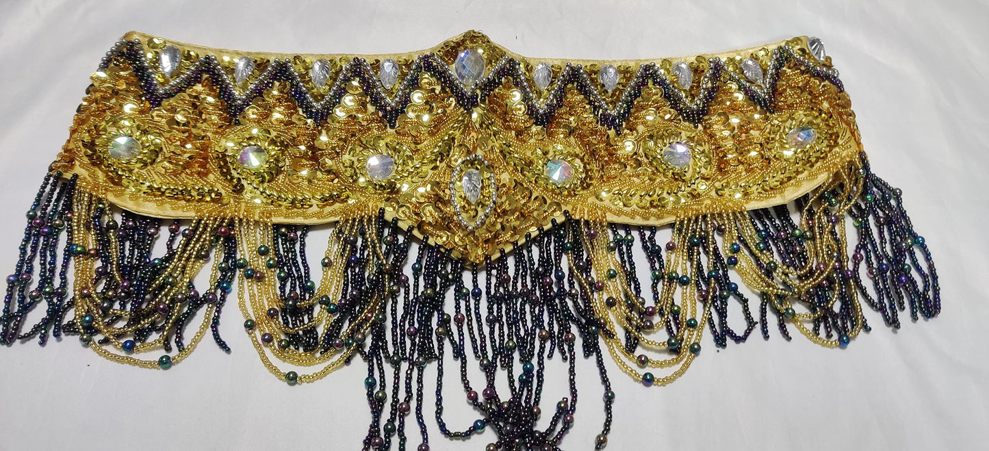 Special Customizable Hand Beaded Oriental Belly Dance Costumes Bra or Belt Separately XL Size 20-30 days