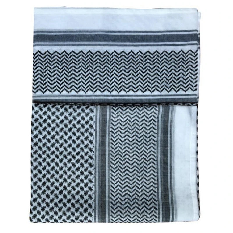 Tactical Shemagh Scarf Arab Keffiyeh Scarf Arabic Cotton Paintball Hunting Camouflage Head Scarf Airsoft Face Mask - AMULET RING STORE