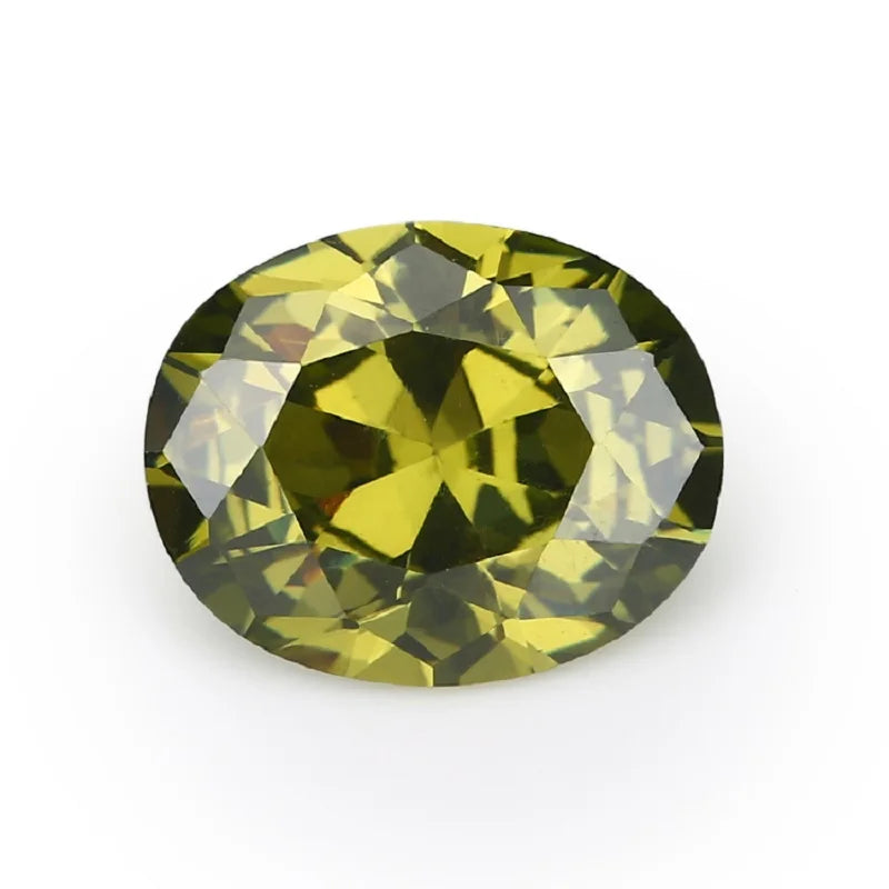 Size 2x3mm~13x18mm Oval Shape 5A CZ Stone Synthetic Gems Color Cubic Zirconia Loose Zircon For Jewelry Making - AMULET RING STORE