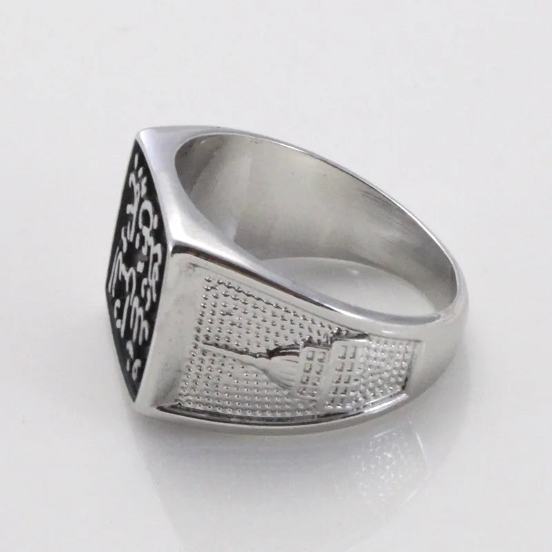 islam Allah muslim ALLAISALLAH ring for men & women, Holy Quran Verse written & Is Allah not sufficient ring - AMULET RING STORE