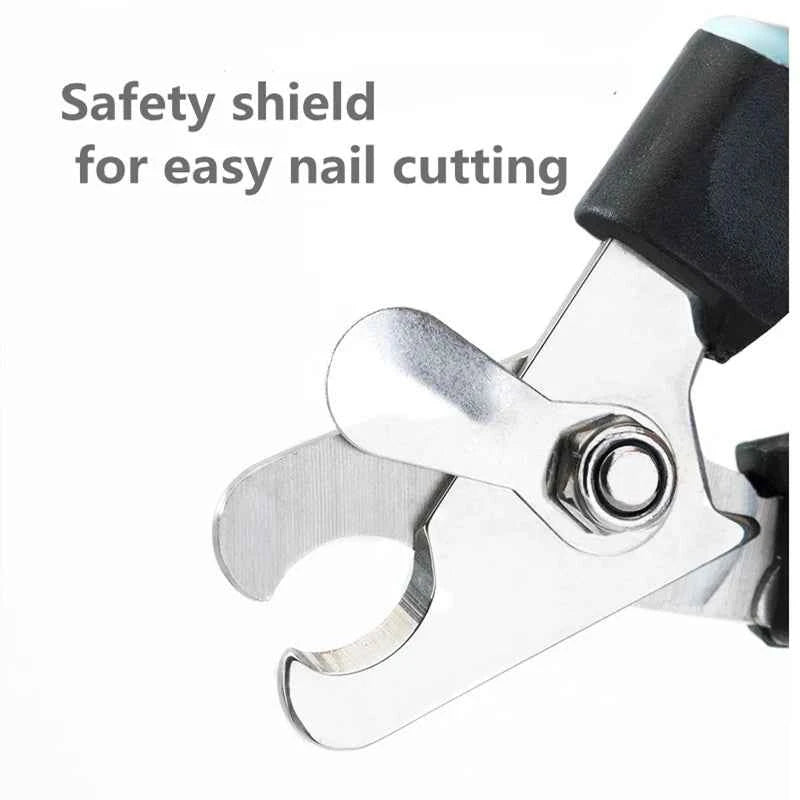 Professional Pet Nail Clipper with Safety Guard Stainless Steel Scissors Cat Dog for Claw Care Grooming Supplies Size Fits - AMULET RING STORE