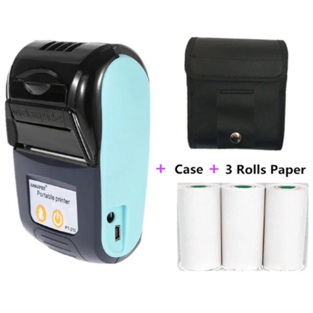 58mm Bluetooth 4.0 Thermal Printer For Phone and Computer To Print Bill POS Receipt Thermal Bluetooth Printer PT210 Model