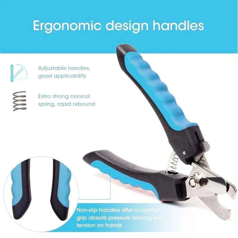 Professional Pet Nail Clipper with Safety Guard Stainless Steel Scissors Cat Dog for Claw Care Grooming Supplies Size Fits - AMULET RING STORE