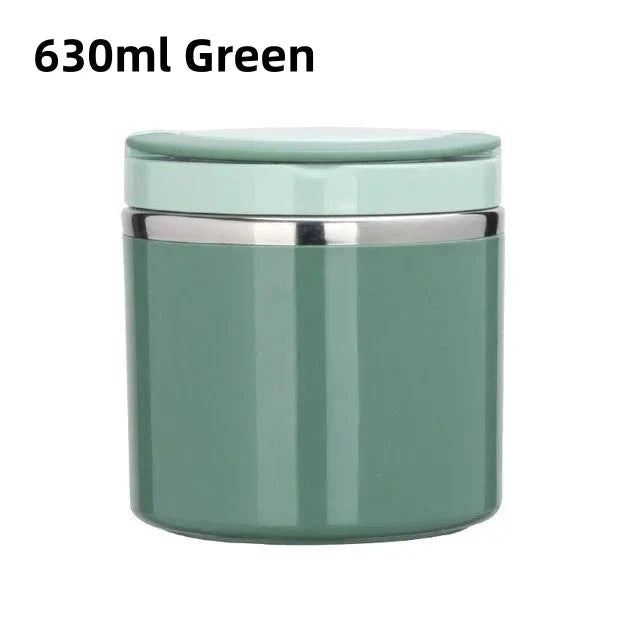 630/1000ml Food Thermal Jar Insulated Soup Cup Thermos Containers Stainless Steel Lunch Box Thermo Keep Hot for School Children - AMULET RING STORE