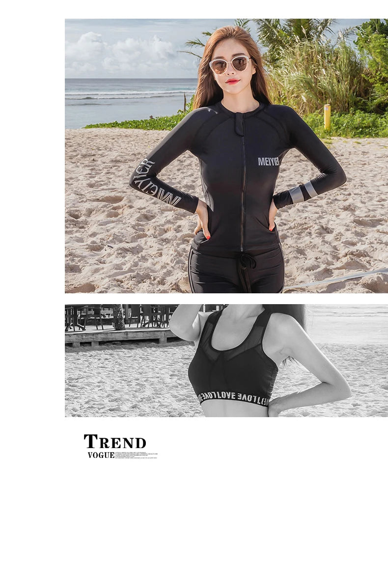 2024 Modest Fashion Swimming Suit For Women Full Cover Burkini Muslim Swimwear Womens Islamic Long Sleeve Swimsuit Skirted M-XXL
