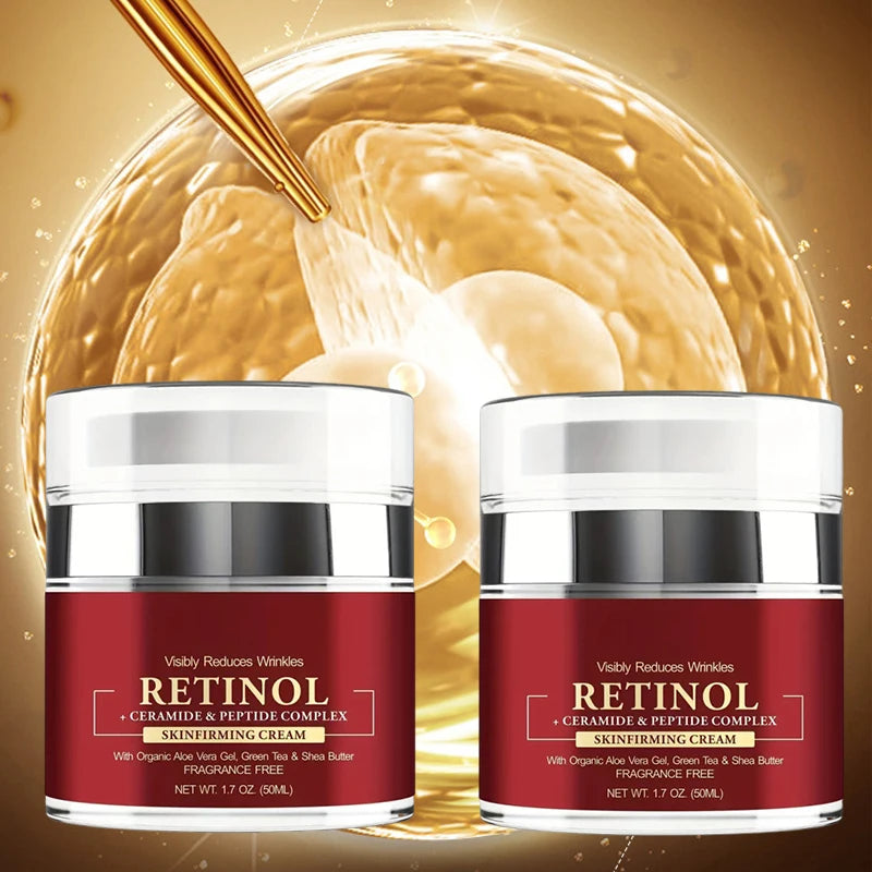 Instant Retinol Cream Wrinkle Remover Firming Lifting Anti Aging Fade Fine Lines Moisturizing Whitening Korea Repair Skin Care - AMULET RING STORE