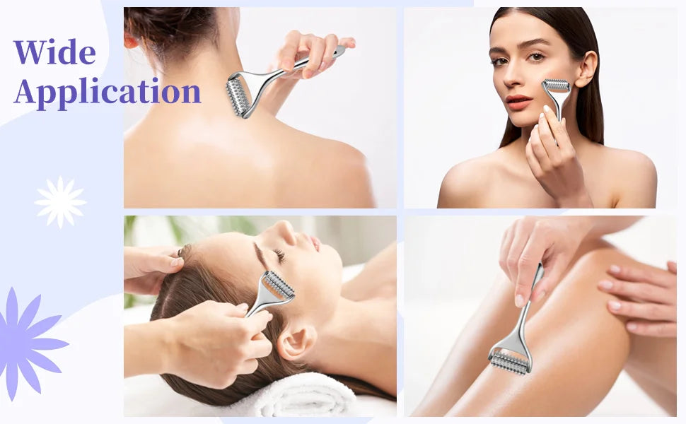 Face Massager Massage Acupuncture Roller For Neck Arm Leg Foot Face Lifting Deep Tissue Massage Tool Face Beauty Skin Care Tool