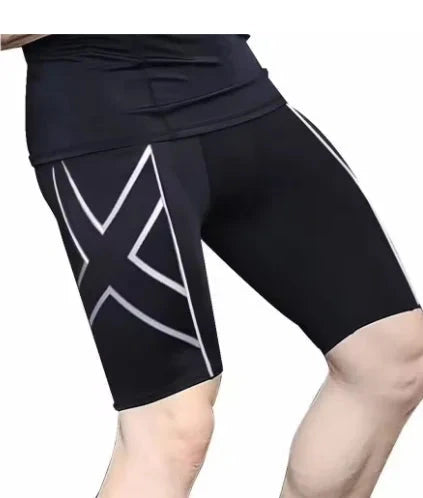 Sports leggings for men and women, fitness yoga, running, athletics, off-road, sweat wicking, quick drying five quarter pants