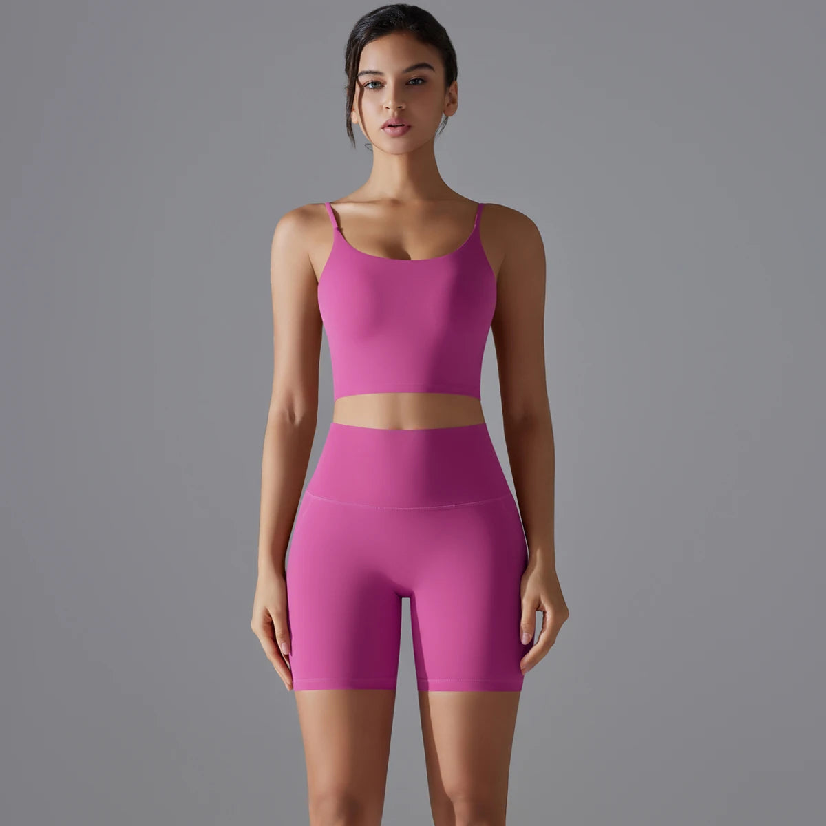 Women Yoga Set Yoga BraTank Tops for Fitness Workout Sportswear Gym Clothing High Waist Shorts Sportswear Leggings Suits