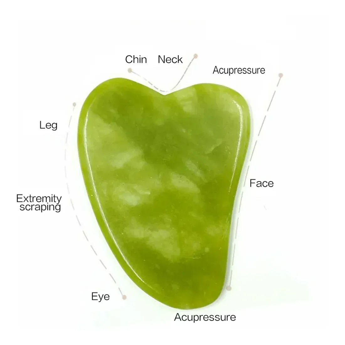 Natural Jade Roller Face Gua Sha Natural Stone Body Neck Massager Acupoint Eye Care Spa Massage Tools Massage Visage Lifting - AMULET RING STORE