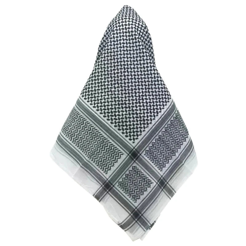 Trendy Shmagh Scarf Shawl for Men Women Multifunctional Headscarf Arab Desert Scarf Outdoor Dustproof Large Wrap Neckerchief