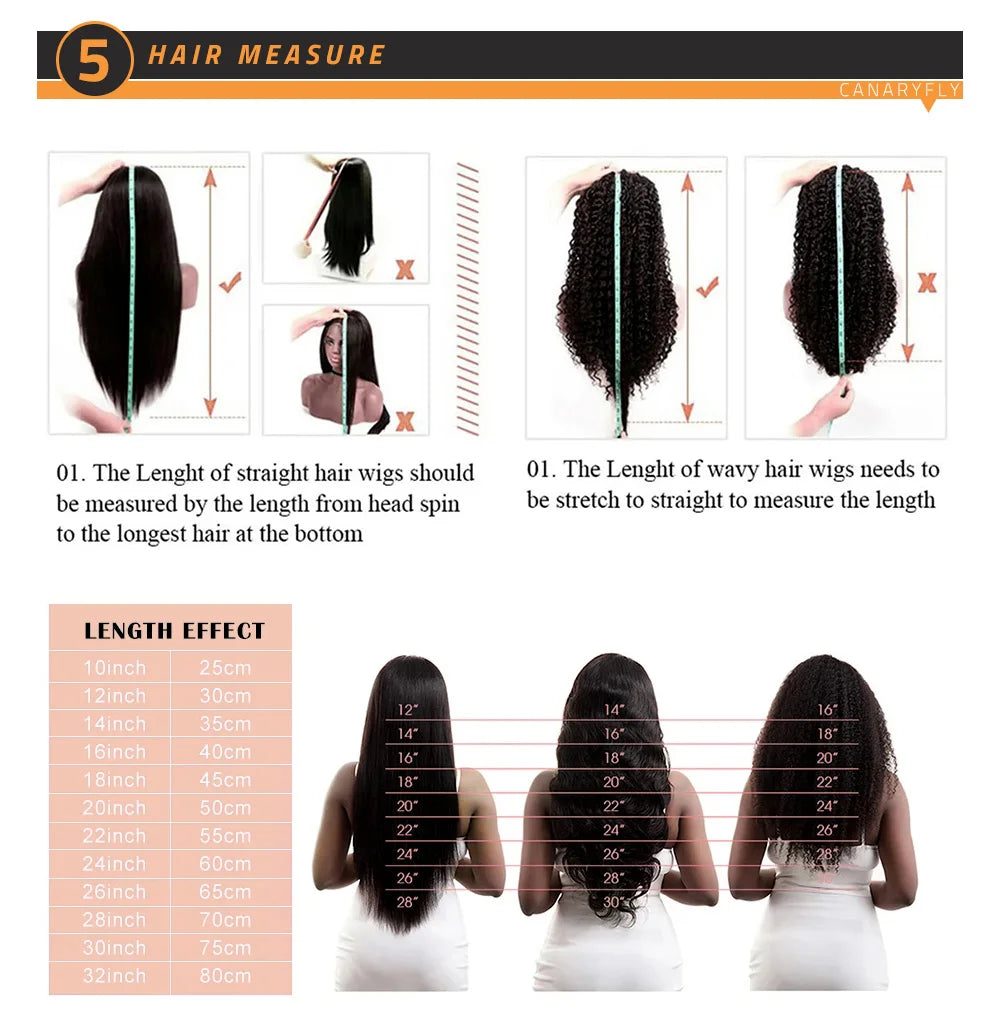 36 38 Inch 13x6 HD Transparent Bone Straight Lace Frontal Wigs 5x5 Glueless Wear and Go Human Hair Wig 200 Density for Women