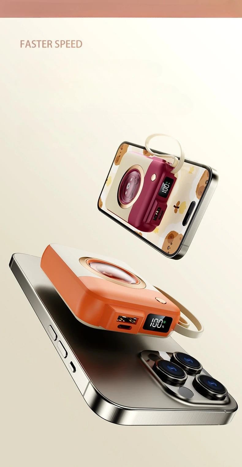 20000mAh 22.5w Fast Charging Large Capacity Mini Power Bank Portable External Battery Charger for Xiaomi Samsung Huawei