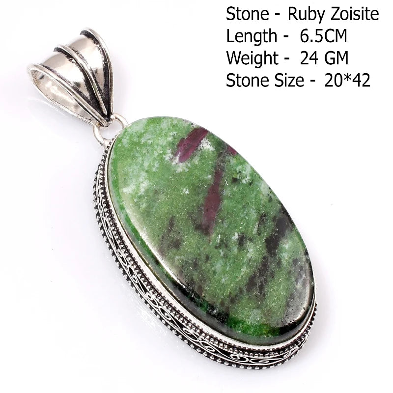 Genuine Labradorite Antique Pendant Hand Made Women Jewelry Gift