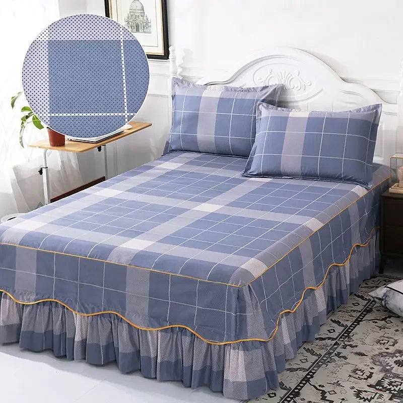Sheet Set Household with Pillowcase Fashion Modern Water-proof Universal Skin-friendly Single Double Home Textile Bedding Luxury
