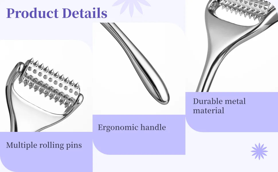 Face Massager Massage Acupuncture Roller For Neck Arm Leg Foot Face Lifting Deep Tissue Massage Tool Face Beauty Skin Care Tool