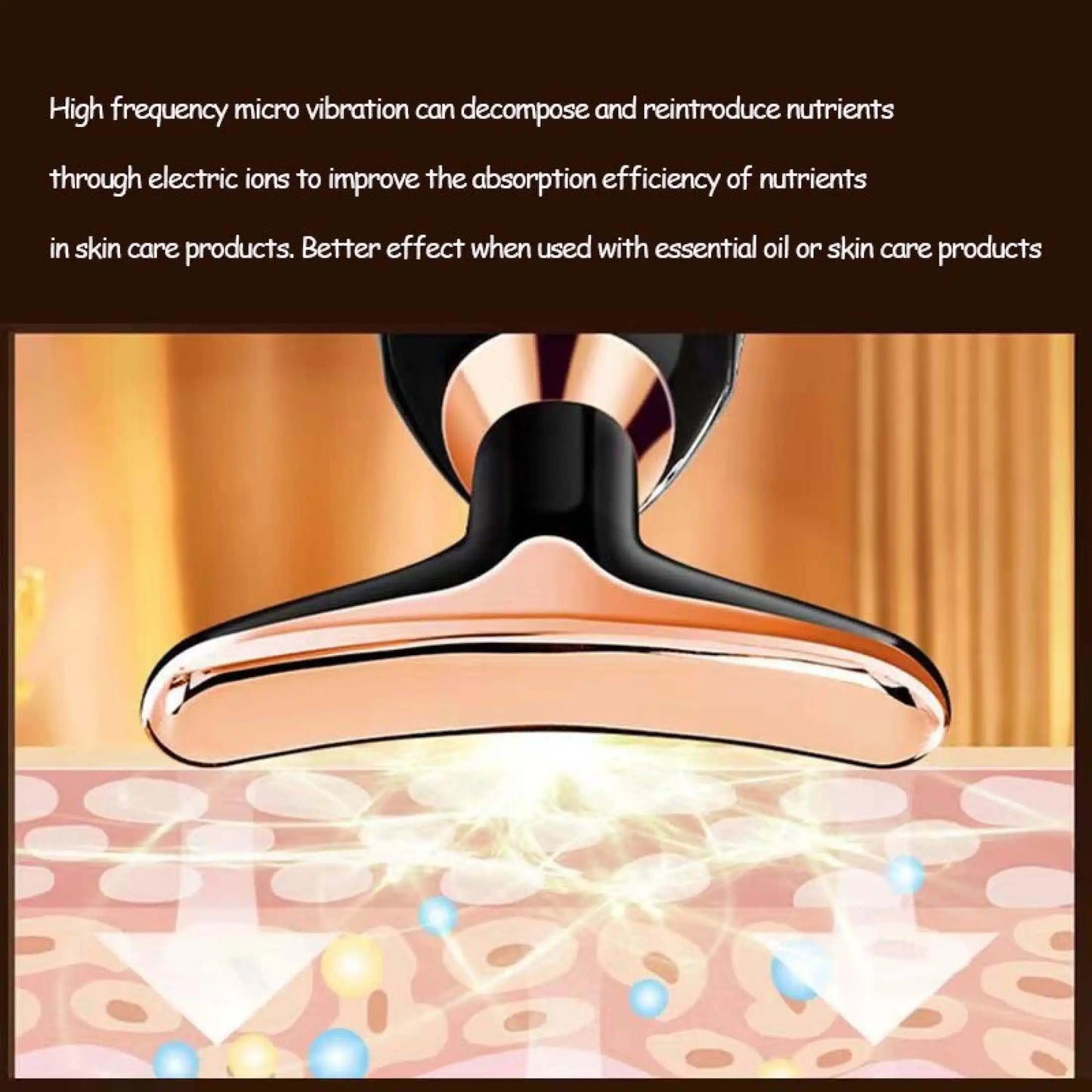 Face Massager 3 In 1 Neck Facial Eye Massage Introducer Microcurrent Skin Rejuvenation Anti Aging Beauty Device Beauty Tools