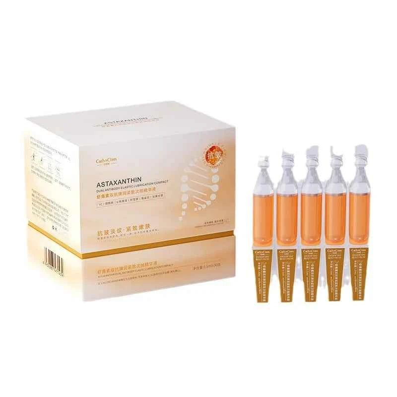 Astaxanthin Ampoule Anti Aging Face Serum Anti-aging Wrinkles Skin Brighten Whitening Hydrating Face Care Essence 30pcs/set