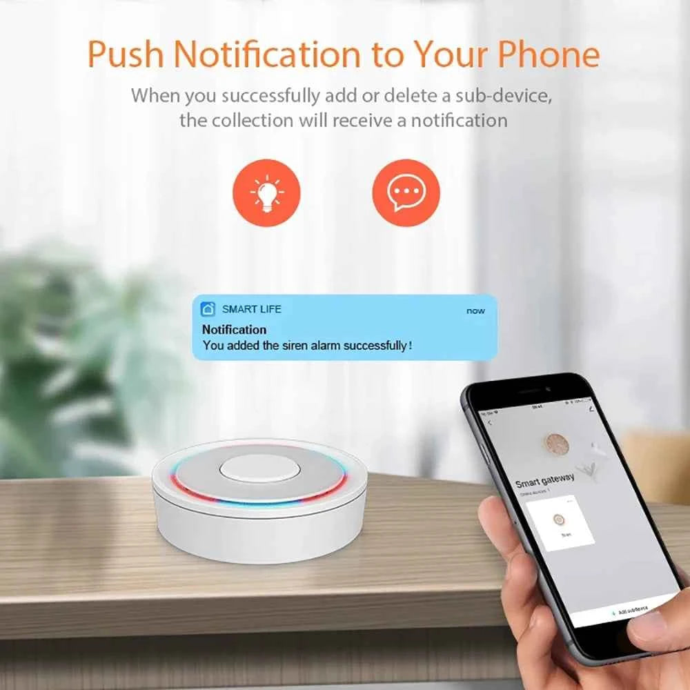 2 in 1 HomeKit Tuya Wire ZigBee Gateway Hub Smart Home Bridge Remote Control Works with Apple HomeKit Or Tuya Smart APP - AMULET RING STORE
