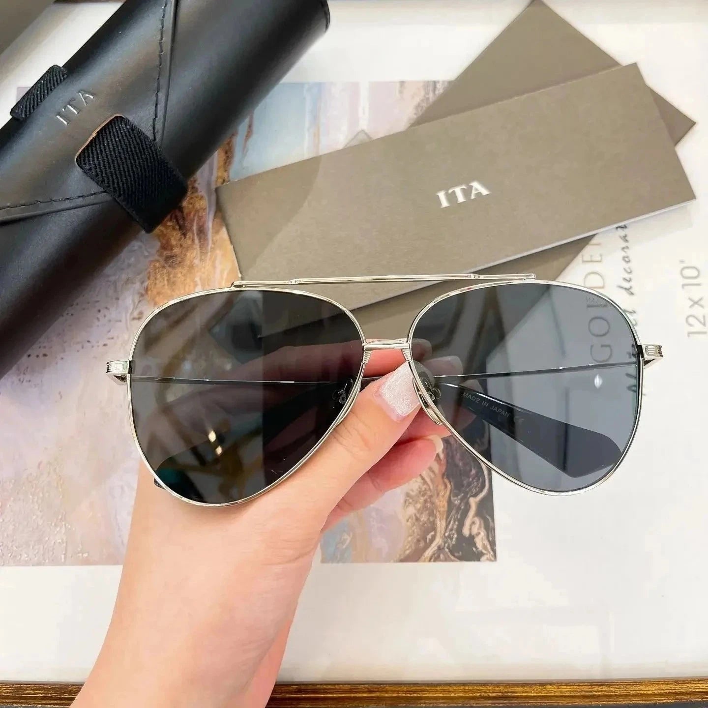 Original Ditaeds MAKX DTS261 Premium Trendy Oval UV Men Sunglasses Luxury Classic Casual Vintage Business Women Couple Eyewear