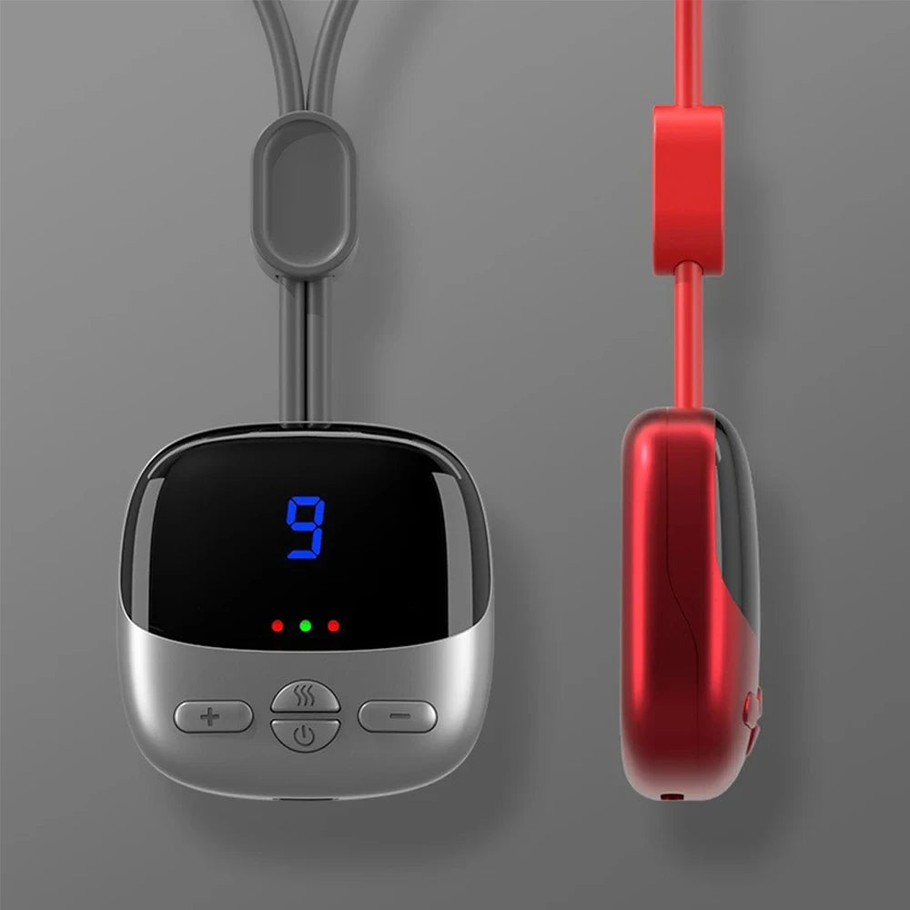 Xiaomi Mini Hanging Neck Massager Smart With Hot Pulse TENS Massage EMS Portable Muscle Stimulator Relax Shoulder Spine Kneading