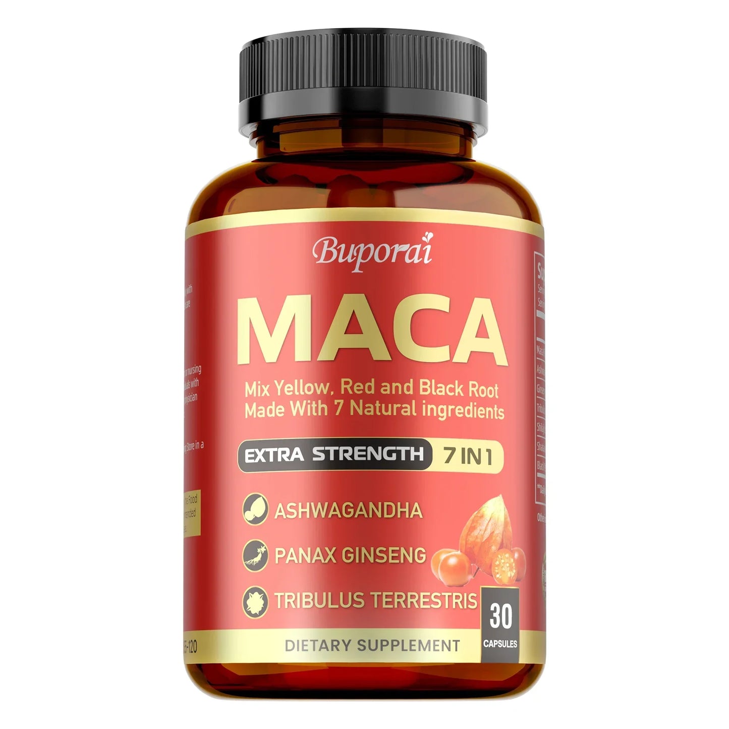 Maca Root Capsules - Improve Athletic Performance and Endurance, Improve Mood, Boost Energy Production, and Strengthen ImmunityS - AMULET RING STORE