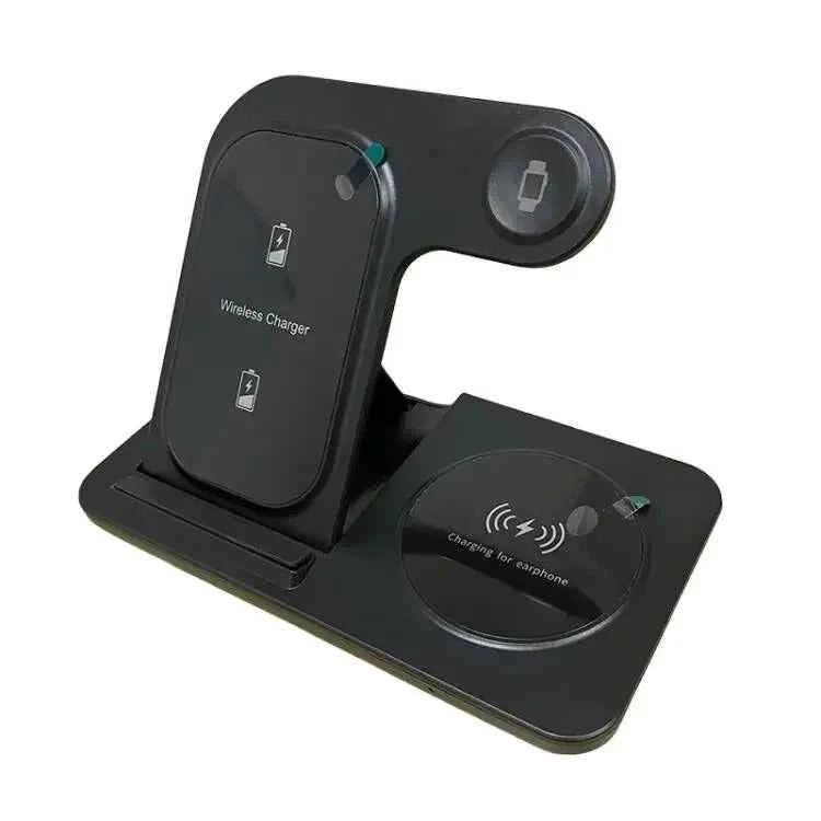 30W 3 in 1 Fast Wireless Charger Stand Foldable Wireless charging for IPhone 15 14 13 12 11 Apple Watch 9 8 7 6 5 Airpods Pro