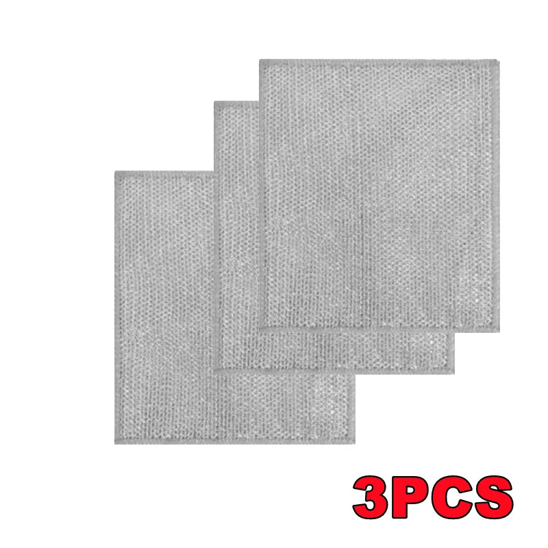 10-1pc Magic Cleaning Cloth Thickened Double -sided Metal Steel Wire Rags Kitchen Dish Pot Washdishing Cloths Towel Clean Tools - AMULET RING STORE