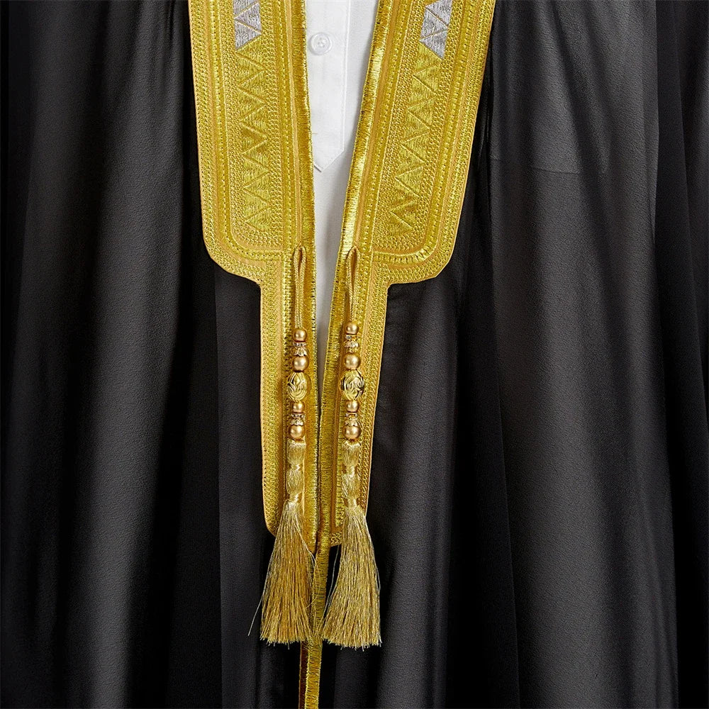 Islam Clothing Men Robe Kaftan Muslim Man Moroccan Casual Long Jubba Thobe Arabic Robe Middle East National Costume Eid Ramadan