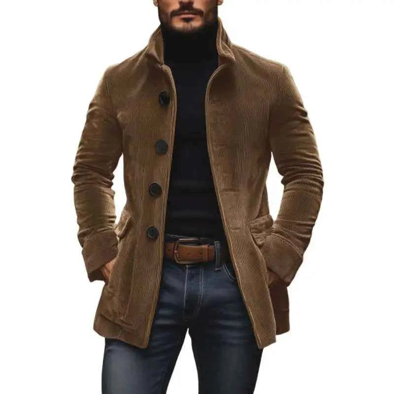 Winter Jackets For Man 2025 Autumn Fashion Long Sleeve Pockets Coats Outwears