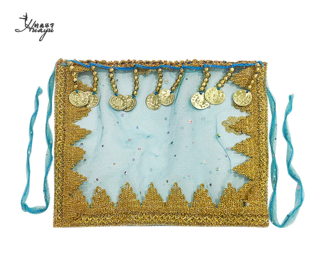 1pcs/lot woman fashion belly dance face veil lady dancing face accessories - AMULET RING STORE