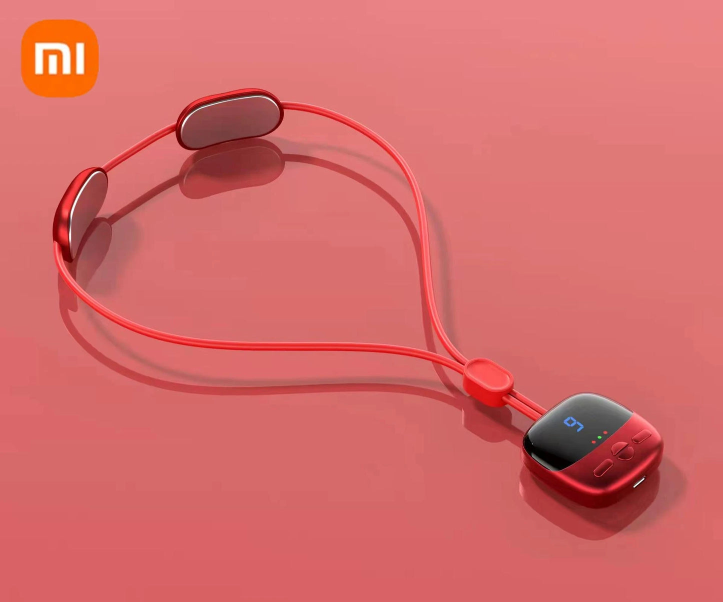 Xiaomi Mini Hanging Neck Massager Smart With Hot Pulse TENS Massage EMS Portable Muscle Stimulator Relax Shoulder Spine Kneading - AMULET RING STORE