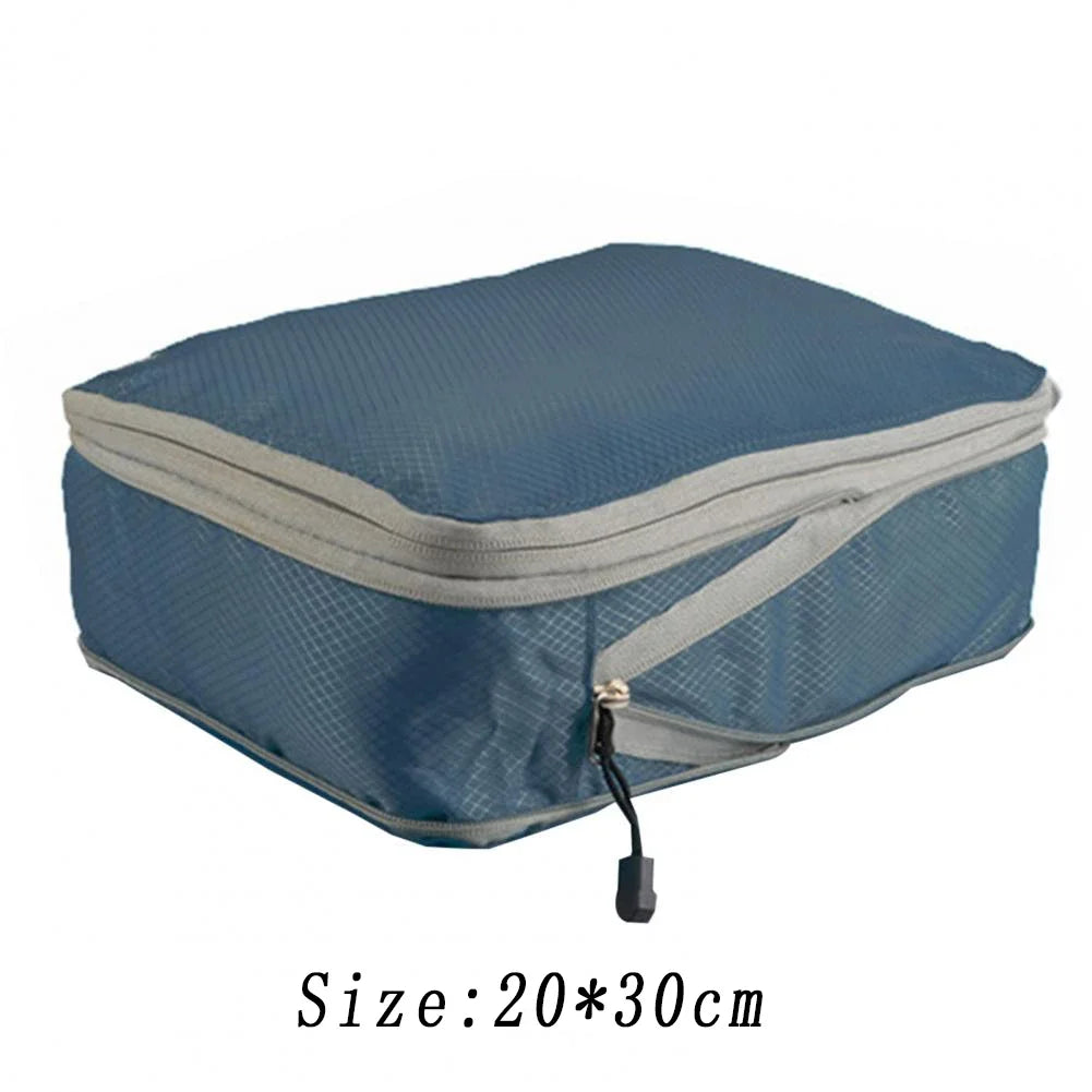 Travel Compression Packing Cubes Suitcase Luggage Organizer Set Zipper Foldable Storage Bag for Clothes Shoes Travel Accessories - AMULET RING STORE