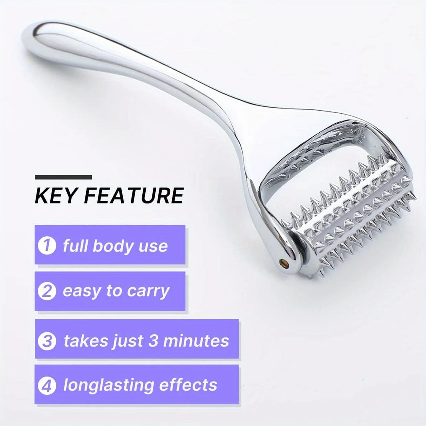 Face Massager Massage Acupuncture Roller For Neck Arm Leg Foot Face Lifting Deep Tissue Massage Tool Face Beauty Skin Care Tool