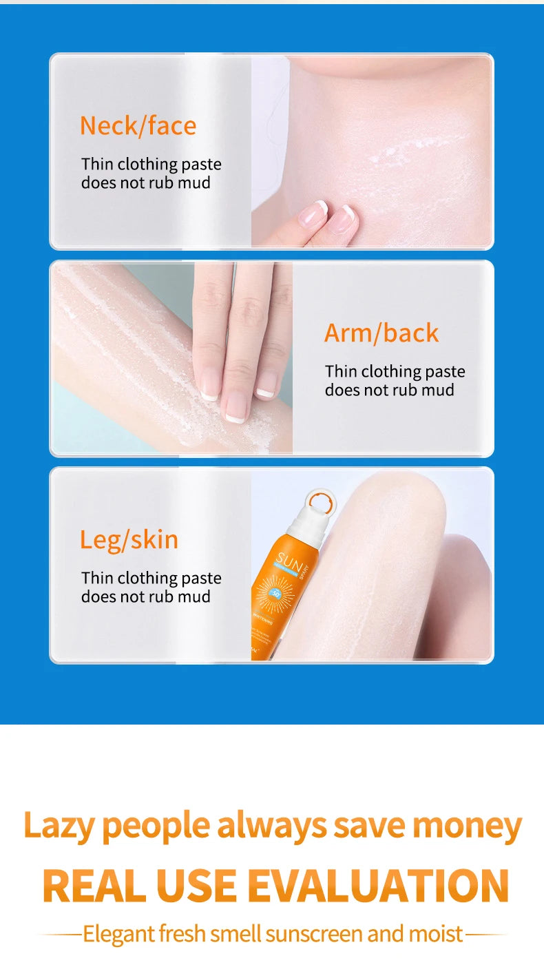 O‘cheal 150ml Sunscreen Spray Anti-aging Anti Wrinkle Moisturizing Whitening Sunscreen Spray Facial Body Neck Skin Care Cream