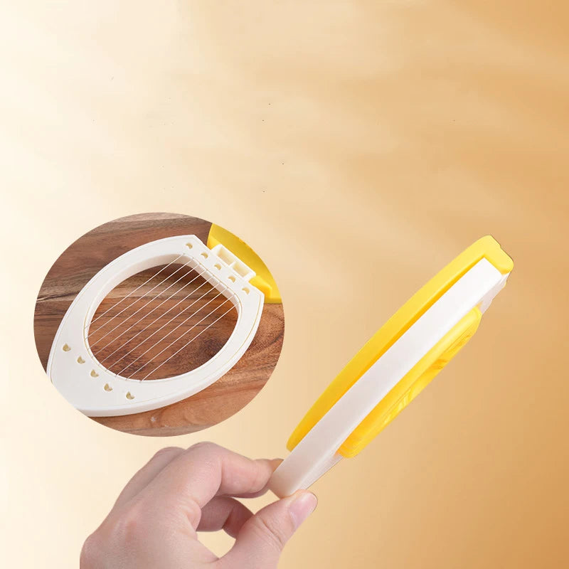 1pc Stainless Steel Multi-purpose Egg Cutter Light and Convenient Creative Egg Slicer Egg Divider Kitchen Accessory