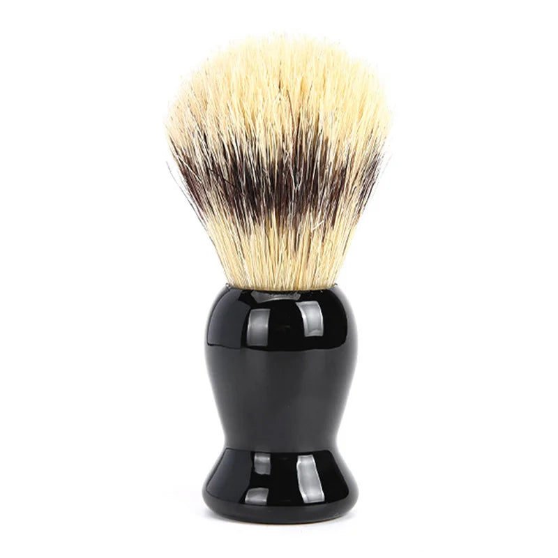 Natural Badger Hair Men's Shaving Brush Barber Salon Men Facial Beard Cleaning Appliance Shave Tool Razor Brush With Wood Handle