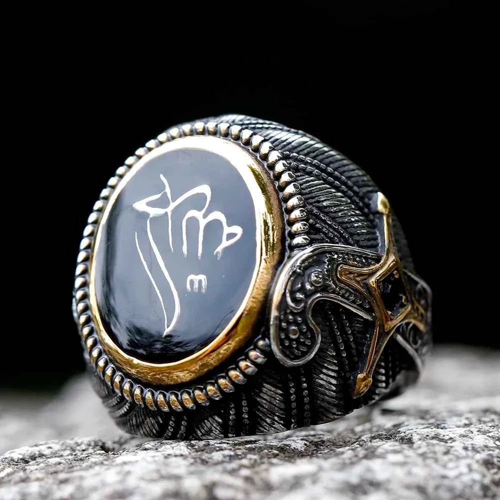 BEIER 2025 New Unique Design 316L Stainless Steel Turkey Ring - AMULET RING STORE